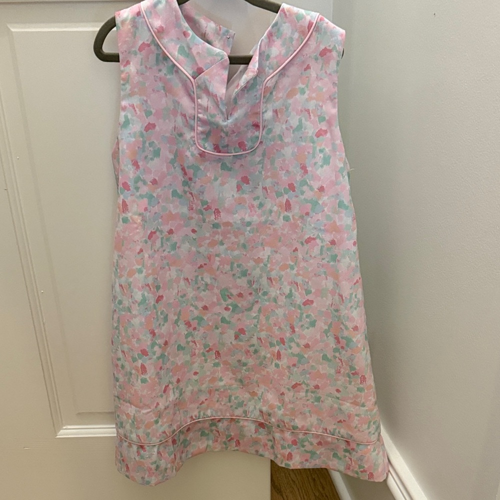 Sugar Dumplin 5T Girls' Pink Pastel Watercolor Shift Dress